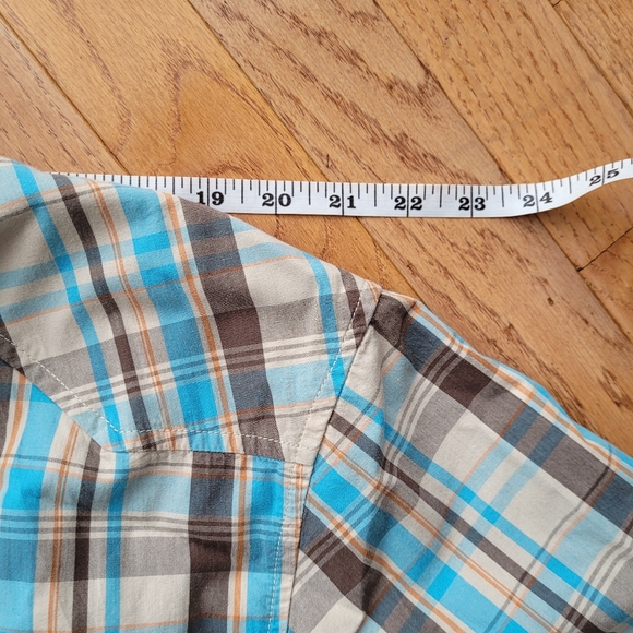 MEC Organic Cotton Casual Men's Plaid Outdoor Hiking Button Up XXL - Picture 9 of 11